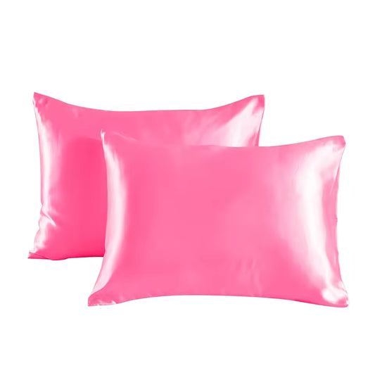 Sunday Theory™ Luxe Satin Pillowcase Set — Soft‑Girl Pastel Luxury (Pair)