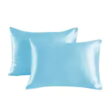 Sunday Theory™ Luxe Satin Pillowcase Set — Soft‑Girl Pastel Luxury (Pair)